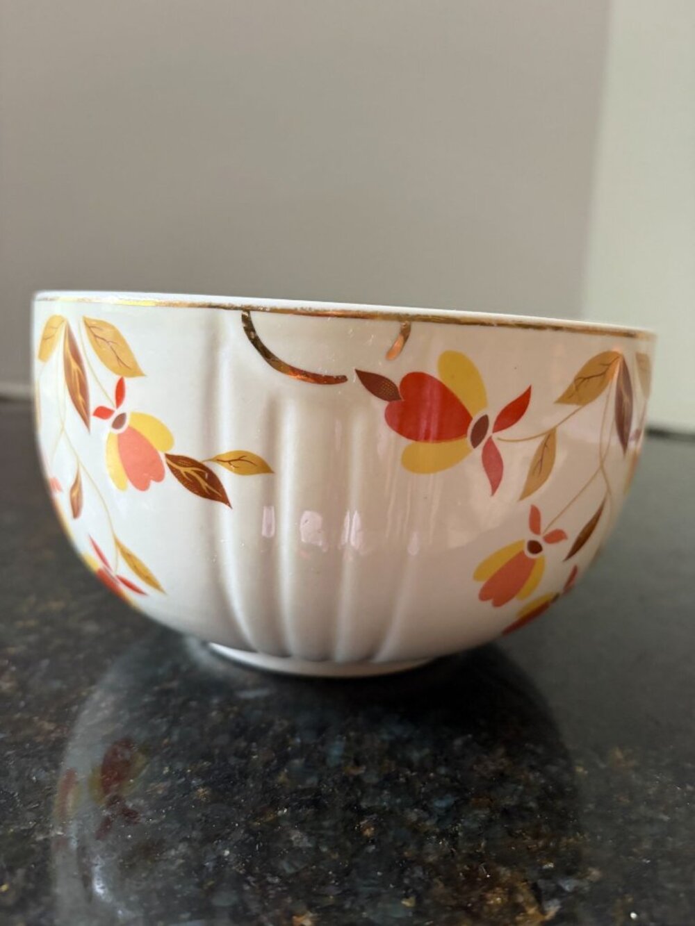 Hall's Superior Quality Kitchenware 6" Wide Kitchen Bowl, Autumn Leaf